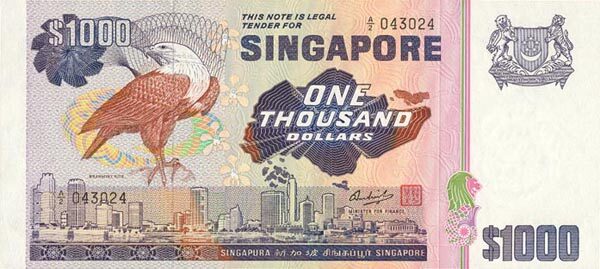 SingaporePick16ND19781000Dollars197x90A