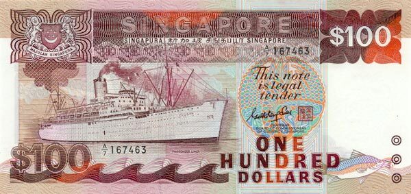 SingaporePick23aND1985-89100Dollars165x78A