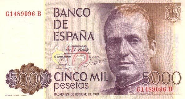 SpainPick16019795000Pesetas156x85A